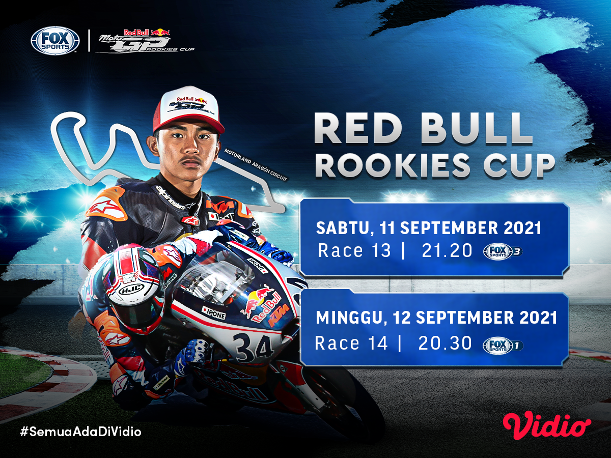 Link Live Streaming Red Bull Rookies Cup Aragon 2021 Vidio