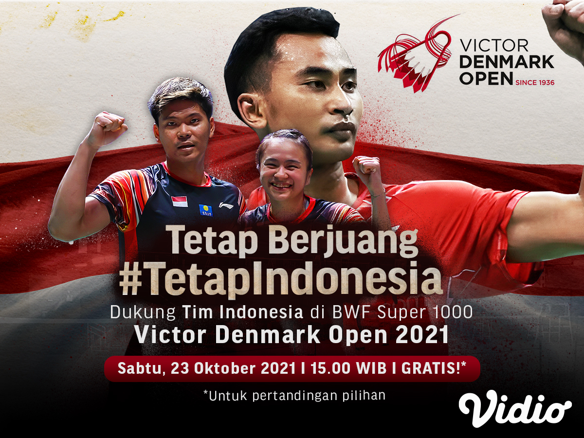 Sedang Berlangsung, Live Streaming Indonesia di Denmark Open 2021 Babak Semifinal Vidio