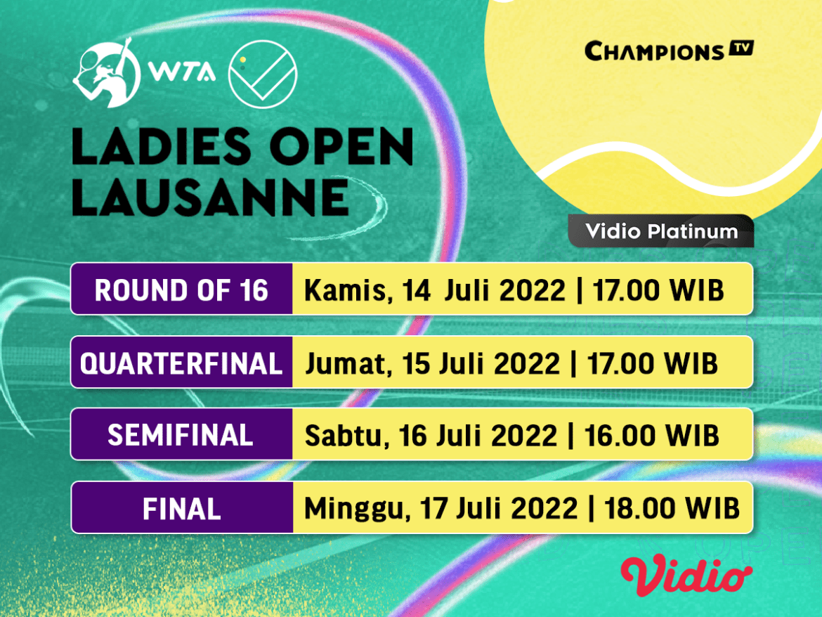 Simak Jadwal WTA Tour 2022 Ladies Open Lausanne Vidio